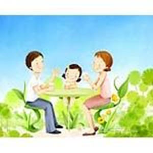 自己变成幼儿与父母相
