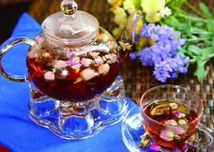 喝花茶