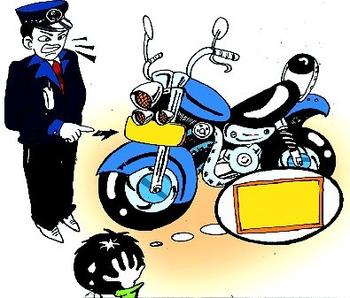 偷摩托车