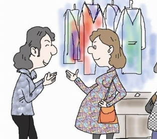 孕妇逛街